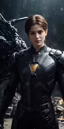 an image of a woman wearing a costume