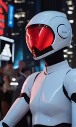 a close - up of the robot suit