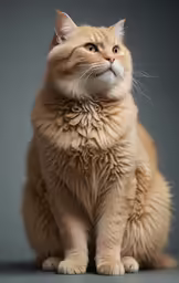 this fluffy cat has just come out of the den