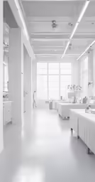 a very big open space with a lot of windows