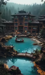 the hotel is situated into an elegant, tranquil environment