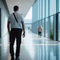 man in white shirt with black suspenders looking away