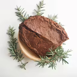 the meal on the plate is made from chocolate
