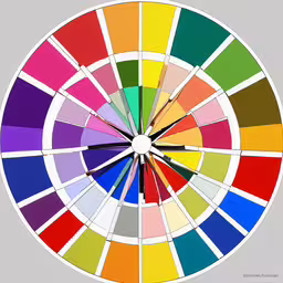 color wheel with the colors in it,a circular color wheel with lots of different colors