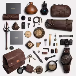 a bunch of items laid out on top of each other