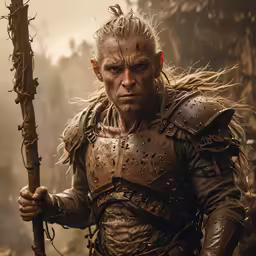 an image of a man in the woods