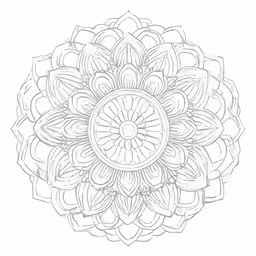 an image of a circular flower drawn with pen