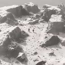 there is a mountain with snow on it