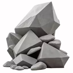 some very nice rocks and gravel by some sort of rock