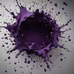 a photo taken from above of a purple colored substance