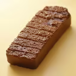 the chocolate candy bar is made of dark colored brown sugar