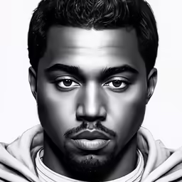an african man with big eyes stares into the camera