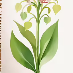 a flower is standing out from a green and white background