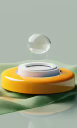 two discs sitting on top of each other