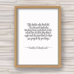 a framed picture of the famous poem by william s burroughs,the quote for a famous author is displayed in a frame