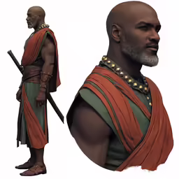 an illustration of a male character dressed in costume
