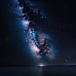 an abstract photo of a space like object being viewed from earth