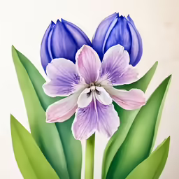 some purple flowers are in a green vase