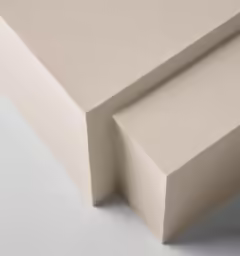 a piece of beige art paper with white edge