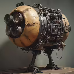 a big metal thing sitting on top of a table