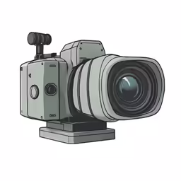 the camera has an external lens on its arm