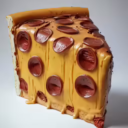 the piece of cake has lots of different layers