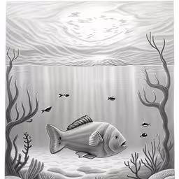 an image of a fish swimming in water