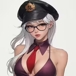 a cartoon character with a hat and glasses