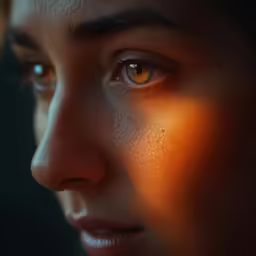 a woman is seen through the lens of a cell phone