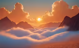a picture of the sun behind some clouds
