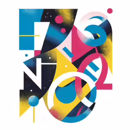 a large poster that has various types of shapes