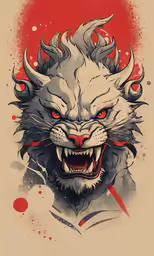 the art work is done on an adobe portrait