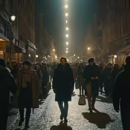 an image of a man that is walking down the street