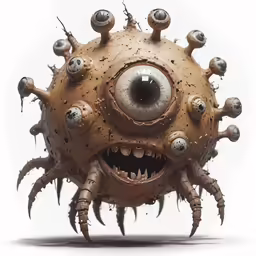 a very cute looking creature with eyes