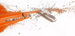 a orange colored baseball bat being used as a weapon