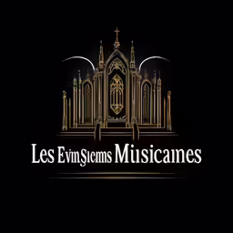 les ely systems musicianes logo with black background