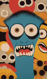 an image of the simpsons from monsters