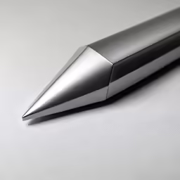 the pen is made of high - polished steel