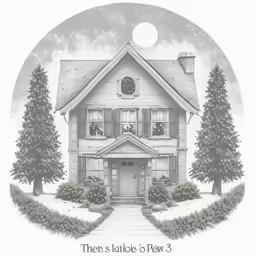 a house with a wreath on the front