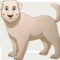 a cartoon dog is shown in this image