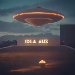 a building with a sign that says ideas above it