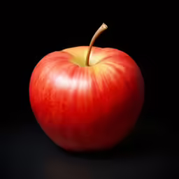 an apple that is on the table
