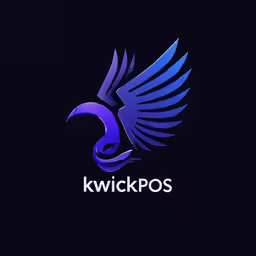 kwrickpos logo on a dark background