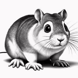 a squirrel like animal that looks like it has a black face