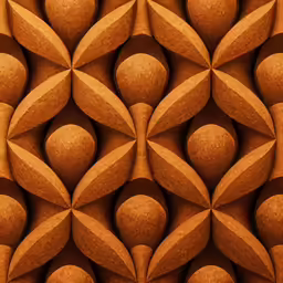 the abstract pattern is made with orange tones