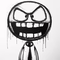a drawn up image of a weird head