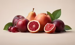 some fruit is laying out next to each other