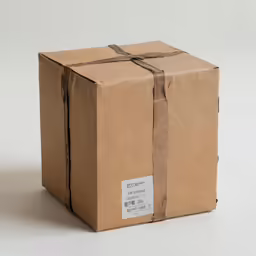 two pieces of cardboard with the box taped