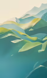 there is a painting on the side of a mountain