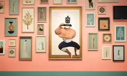 an image of a person in the air with a cell phone up above his head